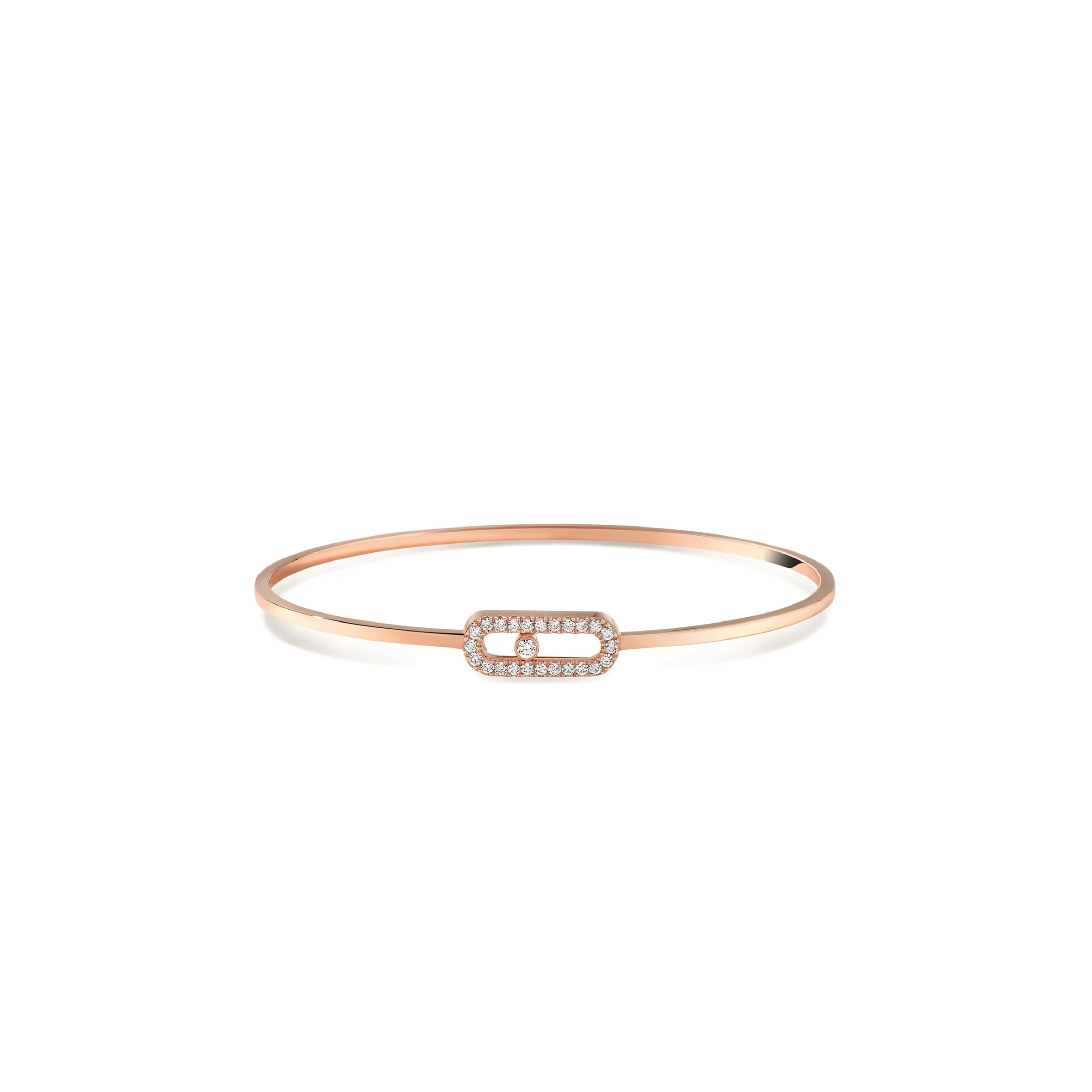 Mes1kaa rose gold move d1am0nd bracelet 11134-rg